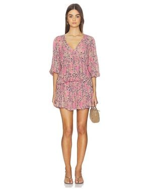 Free People Pershing Printed Set - Red