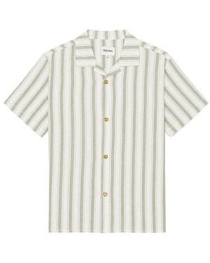 Rhythm Vacation Stripe Shirt - White