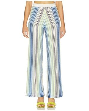 Line & Dot Kit Striped Knit Sweater Pants - Blue