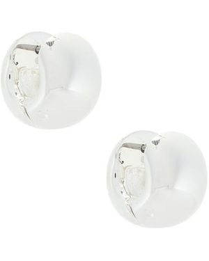 Jenny Bird Mini Gemma Hoops - White