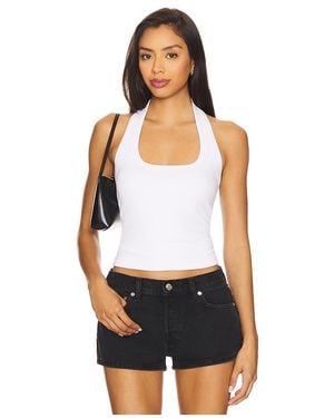 LNA X Revolve Bradley Halter Top - White