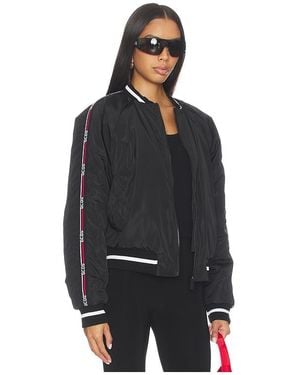 Gcds Logo Tape Nylon Bomber - Black