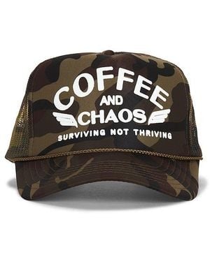 Friday Feelin Coffee & Chaos Hat - Black