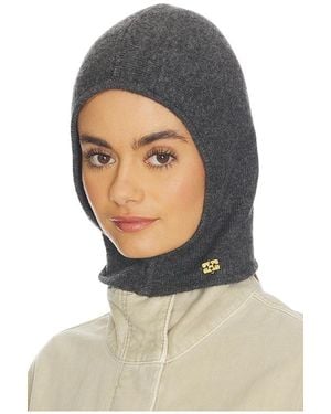 Ganni Balaclava Yak Mix - Schwarz