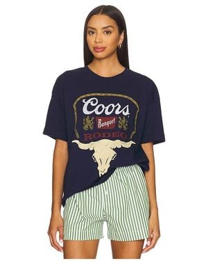 The Forecast Agency Coors Banquet Beer Cropped Tee - Blue