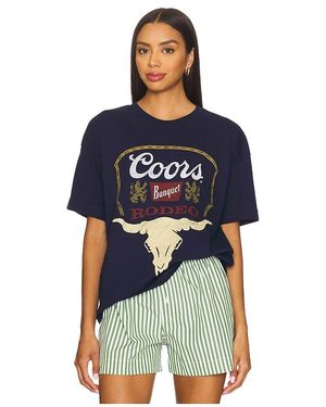 The Forecast Agency Coors Banquet Beer Cropped Tee - Blue