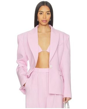 Alex Perry Single Breasted Contour Blazer - Pink
