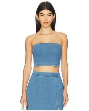 Susana Monaco Stretch Denim Tube - Blue