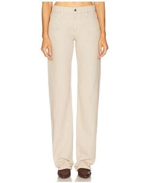 GRLFRND Graham Low Rise Straight Twisted Seam En Talla (También En 24, 25, 26, 27, 28, 29, 30, 31, 32) - Blanco