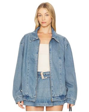 Show Me Your Mumu Carter Bomber Jacket - Blue