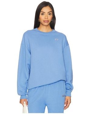 Alo Yoga Accolade Crew Neck Pullover Sweatshirt - Blue