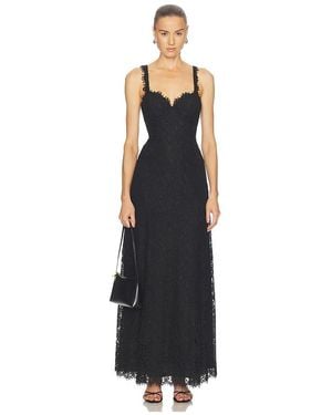 L'Agence Sutton Lace Maxi Dress - Black