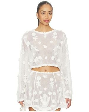 For Love & Lemons Sara Top - White