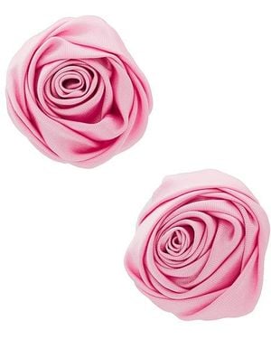 petit moments Rosette Studs - Pink