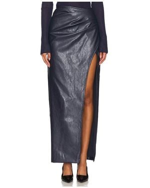 Line & Dot Hansen Maxi Skirt - Blue