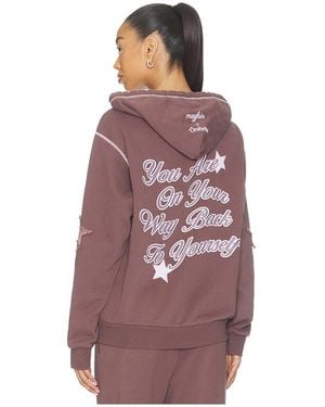 The Mayfair Group Zip-Hoodie Bella Hadid - Lila