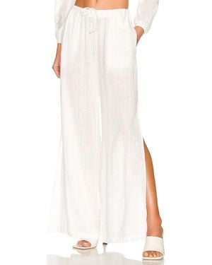 Bella Dahl Side Slit Beach Pant - White