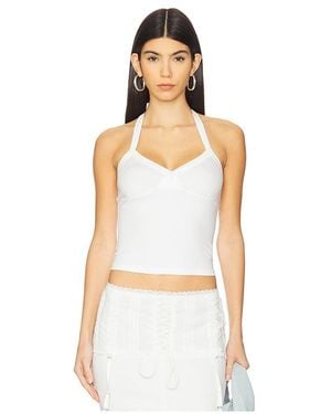 Nodress Top Mit Nackenträgern - Weiß