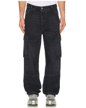 DIESEL Uty Cargo Jeans - Black
