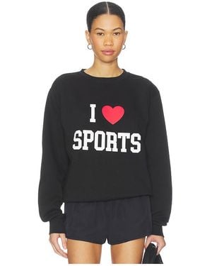DEPARTURE Sweatshirt I Love Sports - Schwarz