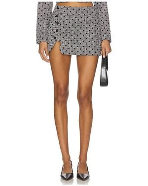 Amanda Uprichard Puzzle Skort - Grey