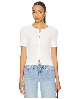 Samsøe & Samsøe Cardigan Mit Kurzen Ärmeln Sajuni - Weiß
