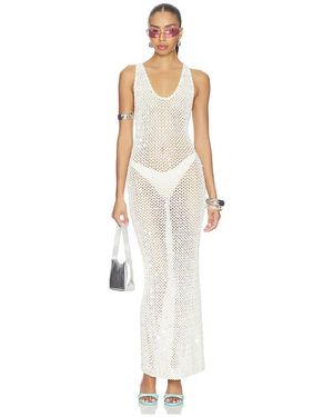 superdown Zia Crochet Maxi Dress - White