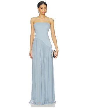 Lovers + Friends Alice Strapless Gown - Blue