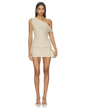 Lioness Sweetheart Mini Dress - Natural