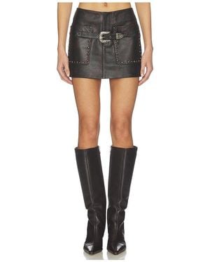 Urban Outfitters Low Rise Buckle Skirt - Black