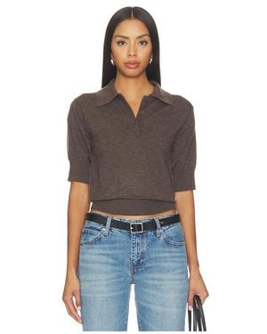 ÉTERNE Journey Cashmere Jersey Short Sleeve Top - Blue