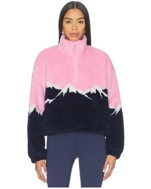 Beach Riot Leona Sherpa Top - Blue