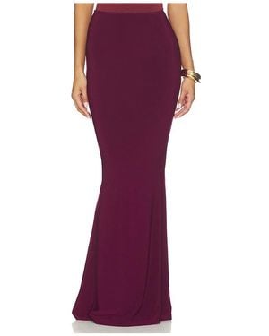 Norma Kamali Obie Long Skirt - Red