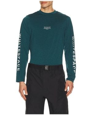 White/space Graphene Crew Neck - Blue