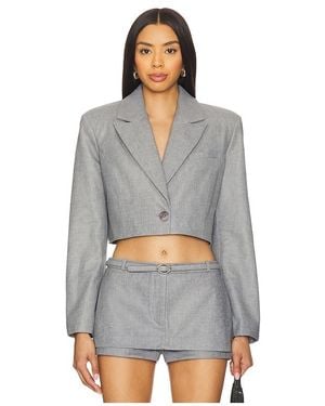 Lamarque Harmina Blazer En Color Gris Talla En - Multicolor