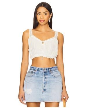 Free People X Revolve Staying Local Blouson Cami - Blue