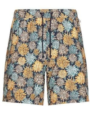 Original Penguin Floral All Over Print Recycled Swim Short - Blue