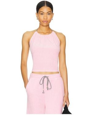 Sundry Lounge Halter Top - Pink