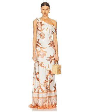 Rococo Sand One Shoulder Maxi Dress - Multicolor