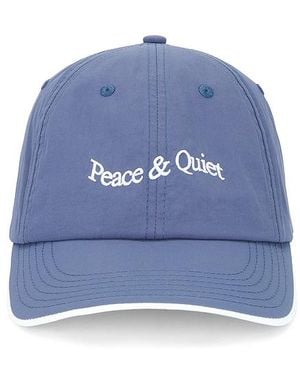 Museum of Peace & Quiet Wordmark Nylon Hat - Blue