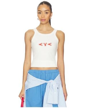 Araminta James Lobster Tank Top - Blue