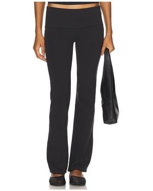 Skims Cotton Jersey Foldover Pant - Black