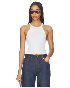 GRLFRND Cropped Racer Tank - Blue
