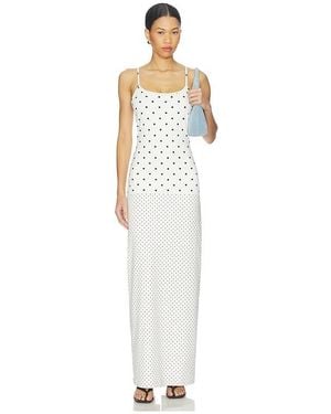 With Harper Lu Slip Dress - White