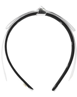 Lele Sadoughi Bardot Faux Leather Headband - Metallic