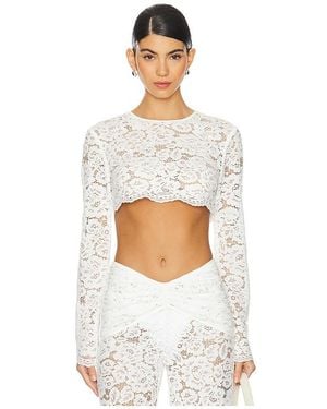 Shani Shemer Ella Crop Top - White