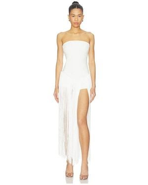 superdown Tea Fringe Romper - White