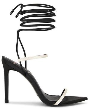 Black Suede Studio Lauren 100 Sandal - Black