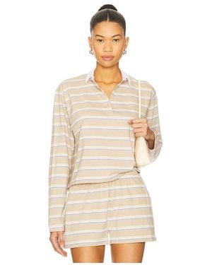 Kule The Lexie Polo Top - Natural