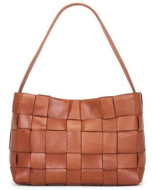 St. Agni Woven Mini Tote - Brown